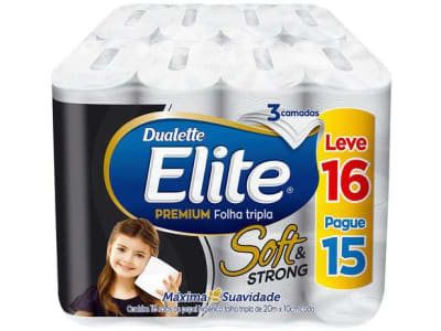 Papel Higiênico Folha Tripla Elite Soft & Strong - 16 Rolos 20m - Magazine Ofertaesperta