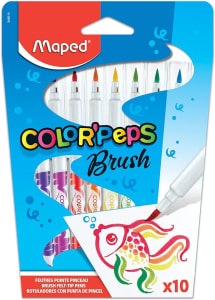 Caneta Hidrográfica, Maped, Color Peps Brush, 848010, 10 Cores