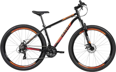 Bicicleta MTB Caloi Vulcan Aro 29 21 Marchas Freio a Disco