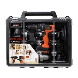 Jogo De Ferramentas Black & Decker Matrix 20V 6 Cabeçotes Combinados Bivolt MTX20K6A-BR