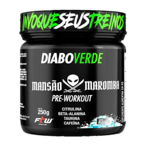 Pré Treino Diabo Verde Mansão Maromba 250g Pré Workout - Ftw