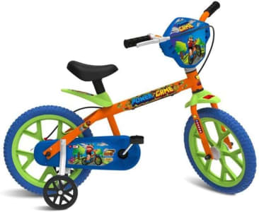 Bicicleta Aro 14" Power Game Bandeirante Laranja