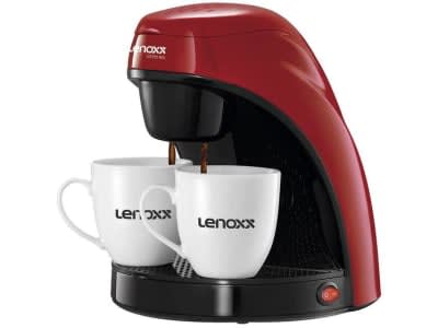 Cafeteira Elétrica Lenoxx PCA 031 Preta e Vermelha - 2 Xícaras - Cafeteiras Elétricas e Acessórios - Magazine OfertaespertaLogo LuLogo Magalu