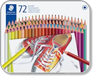 Lápis de Cor Hexagonal Staedtler 175 M72 72 Cores