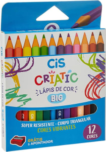 Lápis de cor Jumbo Criatic 12 cores 76.3700 Cis
