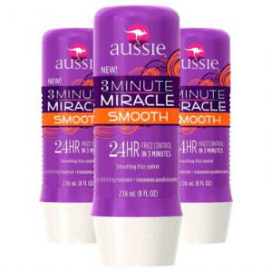 Leve Mais Pague Menos: 3 Cremes de Tratamento Aussie Smooth - Frizz Controlado por até 24 horas 