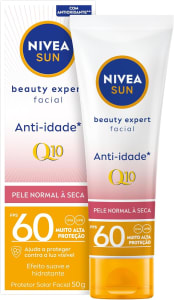 Protetor Solar Facial NIVEA SUN Beauty Expert Pele Normal a Seca FPS 60 - 50g