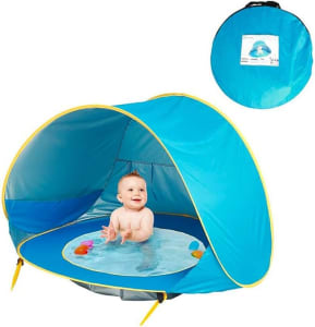 Barraca de Praia Infantil com Piscina E Proteção UV Mc10006