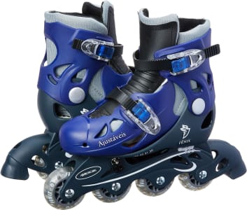 Patins 4 Rodas Ajustáveis Fenix Azul