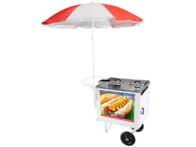 Carrinho de Cachorro Quente Armon - Street Food Standard com Guarda-sol