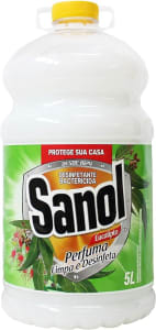 Desinfetante Líquido para uso Geral, Eucalipto, Sanol, 5 Litros, Branco
