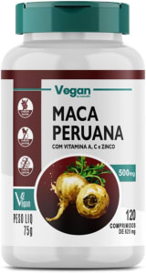 Nutralin Maca Peruana Pura Original 500Mg 120 Comprimidos Vegano