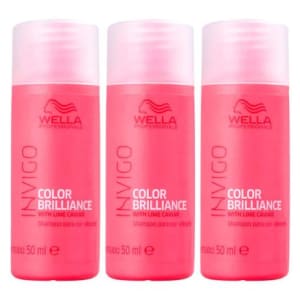 3 Unidades | Shampoo Invigo Color Brilliance Wella 50ml 