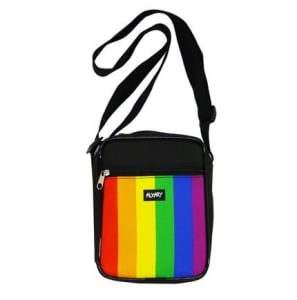 MINI BAG ALKARY ARCO IRIS PRETA