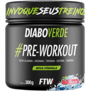 Pré Treino Diabo Verde Insano Cereja Ice 300g - Ftw