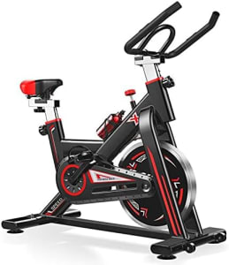 Bicicleta Spinning Mecânica New Speed Q50 (Preto e Vermelho)