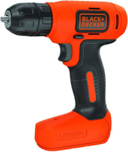 BLACK+DECKER Parafusadeira E Furadeira De 3/8 Pol. (10mm) A Bateria 8V Ion-Litio 1.5Ah 550 RPM Com Carregador Bivolt 110V LD008