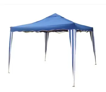 Gazebo Tenda Articulado Sanfonada Barraca 3x3m Praia Camping Cor Azul