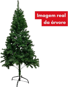 Árvore De Natal Pinheiro Canadense Verde 210cm 650 galhos