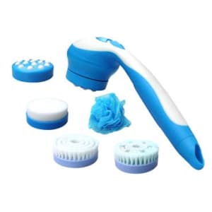 Massageador Complete Bath Relaxmedic - À Prova d'água, 5 Acessórios para Limpeza, Massagem e Esfoliação - RM MB0719