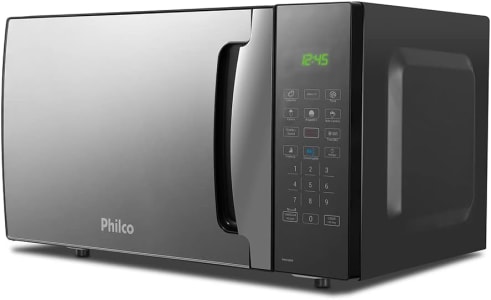 Microondas Philco PMO30EP 28 Litros Com Porta Espelhada 1400w 110v (Preto)