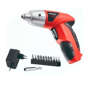 Parafusadeira Mondial 4,8V FPF-05 Vermelho Bivolt