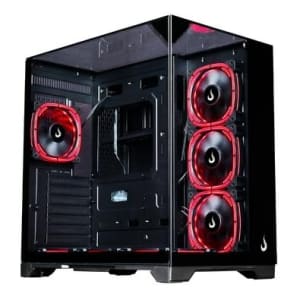 Gabinete Gamer Rise Mode Galaxy Full Glass Mid Tower ATX Lateral e Frente em Vidro Temperado - RM-CA-FG-B