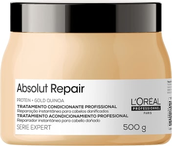 Máscara de Tratamento Reparadora L'Oreal Professionnel Paris Absolut Repair Gold Quinoa Serie Expert 500g