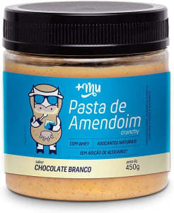 Creme de Amendoim Mais Mu Crunchy Chocolate Branco - 450g