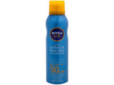 Protetor Solar Corporal Nivea Spray FPS 50 Sun - Protect e Fresh 200ml - Magazine Ofertaesperta