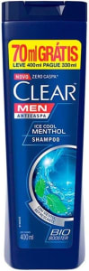 Clear Shampoo Anti Caspa 400Ml Ice Cool Menthol L400P330Ml