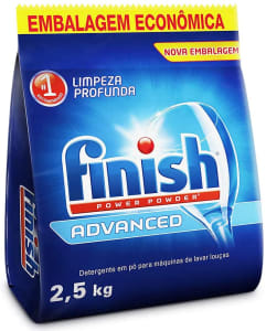 Finish Detergente em Pó Para Lava Louças Advanced, 2,5kg