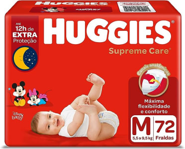 Fralda Huggies Supreme Care M - 72 Unidades