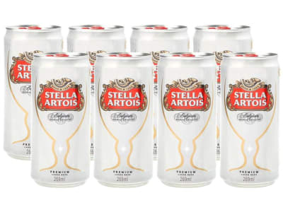 Cerveja Stella Artois Puro Malte - Premium American Lager 8 Unidades Lata 269ml - Cerveja - Magazine