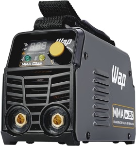 WAP Máquina de Solda Inversora MMA W250 com Display Digital e Função VRD, Portátil, Solda Eletrodos de até 4mm 220V