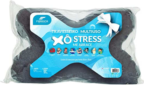 Travesseiro Xo Stress Fibra Siliconizada – Grafite – Fibrasca