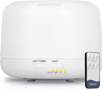 Umidificador de ar Difusor De Ambientes Aromatizador Ultrassonico 500ml com Controle Remoto