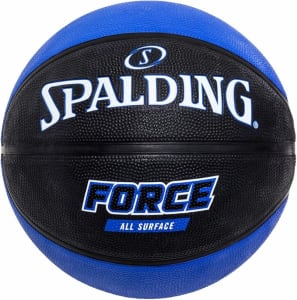 Bola Basquete Spalding Force Preto e Azul 7