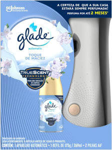 Desodorizador Glade Automatic Spray Aparelho + Refil Toque de Maciez 269ml
