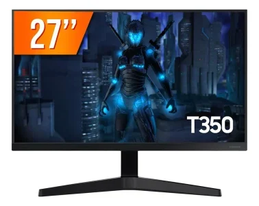 Samsung T350 - Monitor Gamer 27" FHD,75Hz, HDMI, VGA, Freesync, Preto