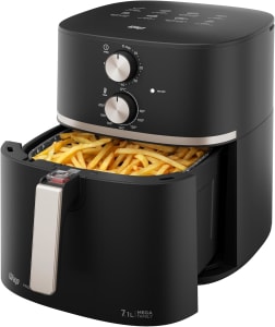 WAP Fritadeira Elétrica Air Fryer MEGA FAMILY 7,1 Litros, Temperatura Ajustável, Revestimento Antiaderente, 1700W, 110V ou 220V (Preto)