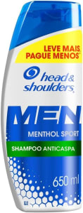 Head & shoulders Shampoo H&S Men Menthol Sport 650 Ml