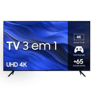 Smart TV Samsung 58" UHD 4K 58CU7700 2023, Processador Crystal 4K, Gaming Hub Tela sem Limites - TVs - Magazine {{route.pmdStoreName}}