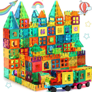 Blocos de Montar Magnéticos Infantil Construção Brinquedo (130 PCS)