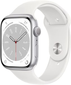 Smartwatch Apple Watch Series 8 Gps com Caixa Prateada de Alumínio 45mm