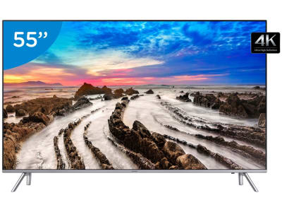 Smart TV LED 55” Samsung 4K Ultra HD 55MU7000 - Conversor Digital Wi-Fi 4 HDMI 3 USB