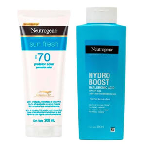 Neutrogena Kit Protetor Solar Sun Fresh FPS70 200ml + Hidratante Corporal Hydro Boost 400ml - Protetor Solar - Magazine {{route.pmdStoreName}}Logo LuLogo Magalu