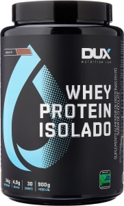 Whey Protein Isolado Dux Nutrition Sabor Chocolate, 900g