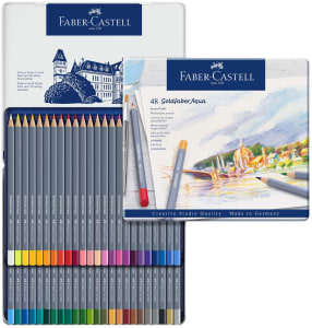 Lápis De Cor Aquarelável Goldfaber Aqua 48 Cores, Faber-castell