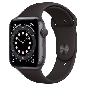 Apple Watch S6 44MM GPS com Case de Alumínio Space Gray e Sport Band Black - M00H3LL/A